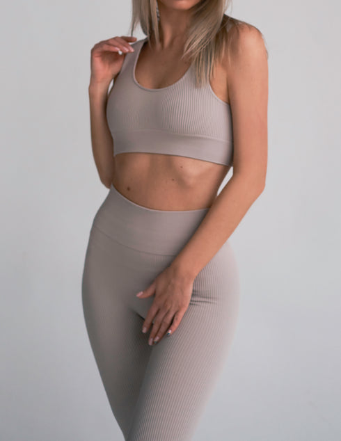Basic Ribbed Top Cream